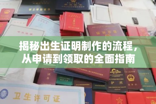 富裕揭秘出生证明制作的流程，从申请到领取的全面指南