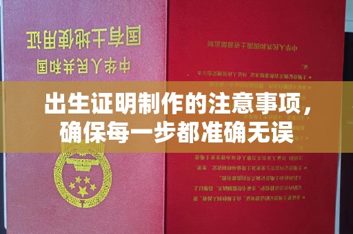 富裕出生证明制作的注意事项，确保每一步都准确无误