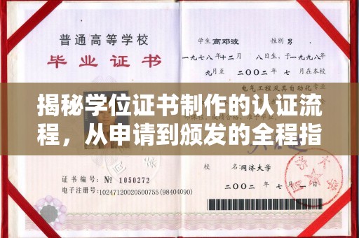 富裕揭秘学位证书制作的认证流程，从申请到颁发的全程指南